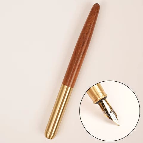 The Hemmingway | Handmade Wood and Brass Fountain Pen