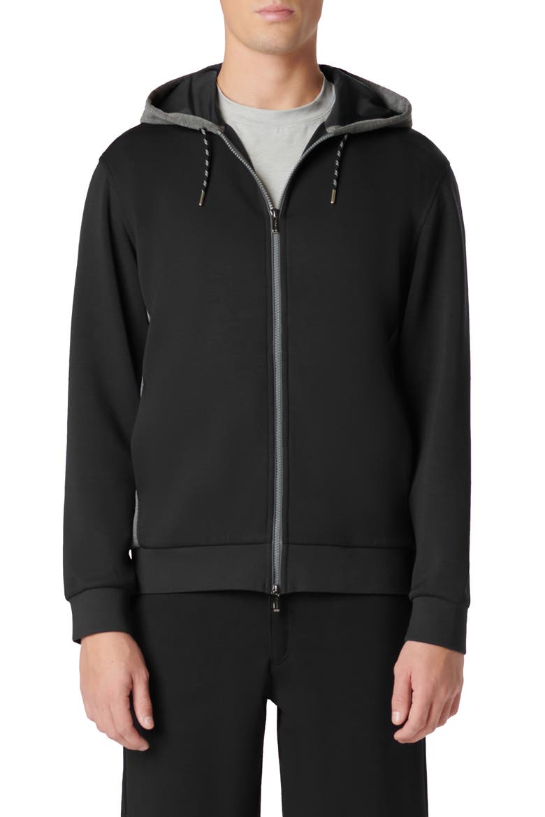 Full Zip Hoodie, Main, color, CAVIAR