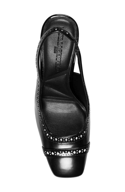 Karl Lagerfeld Paris Siofra Slingback Pump In Black