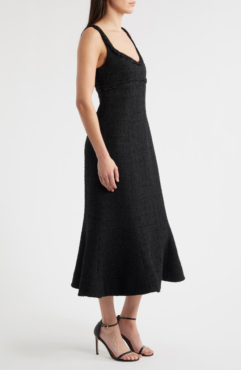 LIKELY Shoshana Metallic Tweed Cocktail Dress, Alternate, color, Black