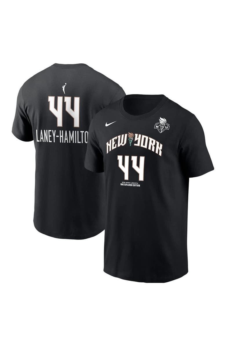 Nike Men's Nike Betnijah Laney-Hamilton Black New York Liberty Explorer Edition Name & Number T-Shirt, Main, color, Black