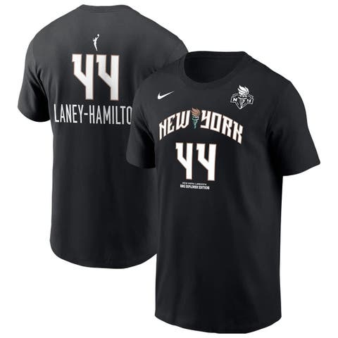 Men's Nike Betnijah Laney-Hamilton Black New York Liberty Explorer Edition Name & Number T-Shirt
