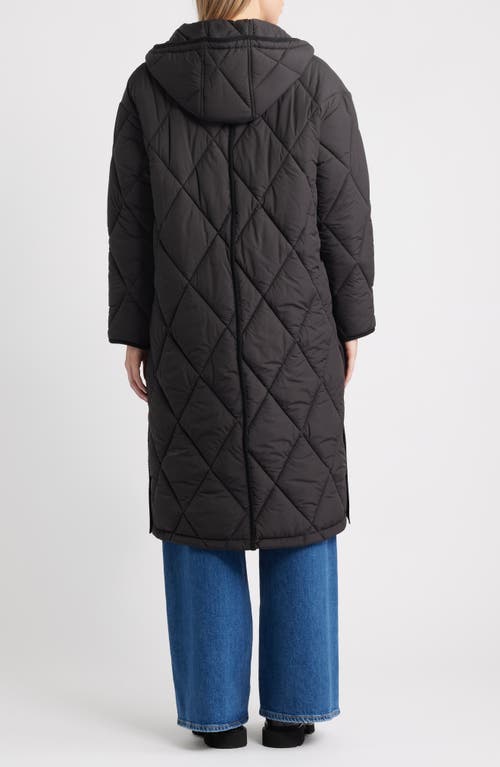 Bernardo Bren Quilted Puffer Coat In Black