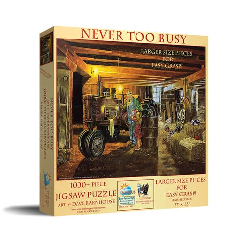 Never too Busy 1000 piece Jigsaw Puzzle for Adults Large Pieces