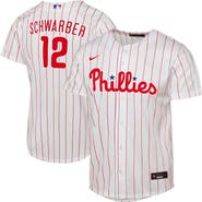 Nike Youth Nike Kyle Schwarber White Philadelphia Phillies Replica Jersey