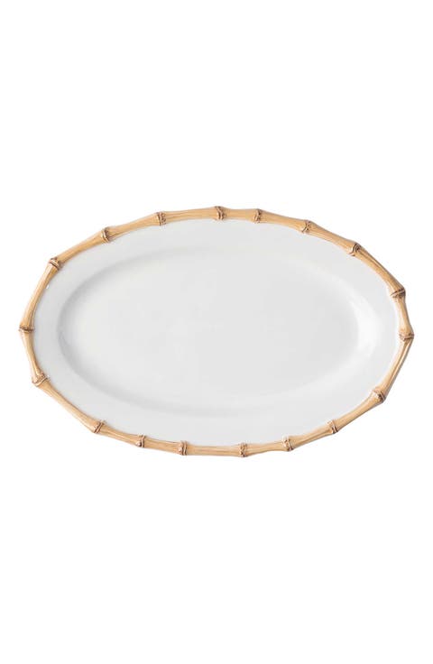 Bamboo Ceramic Platter