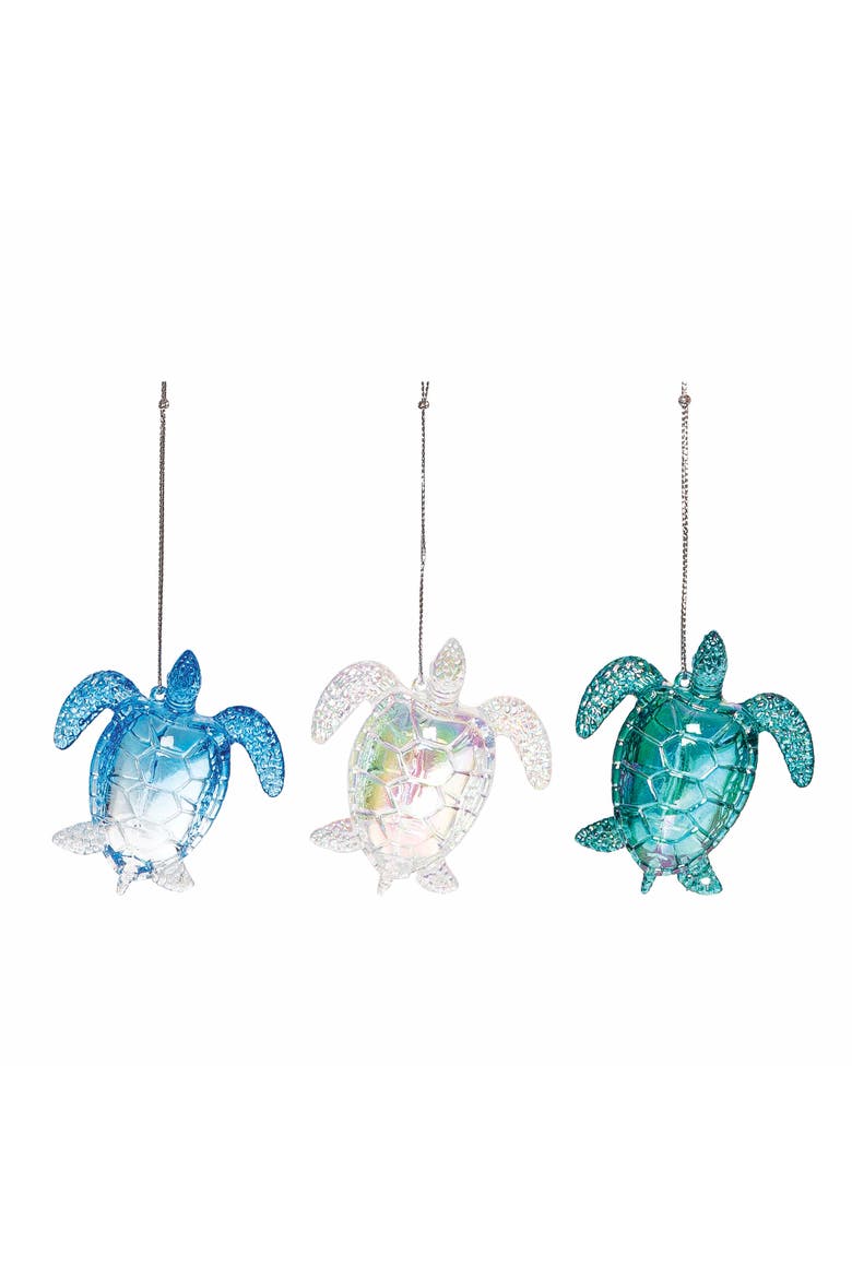 Acrylic Sea Turtle Ornaments A/3, Main, color, Blue