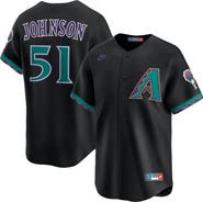 Nike Men's Nike Randy Johnson Black Arizona Diamondbacks Throwback Cooperstown Collection Limited Jersey