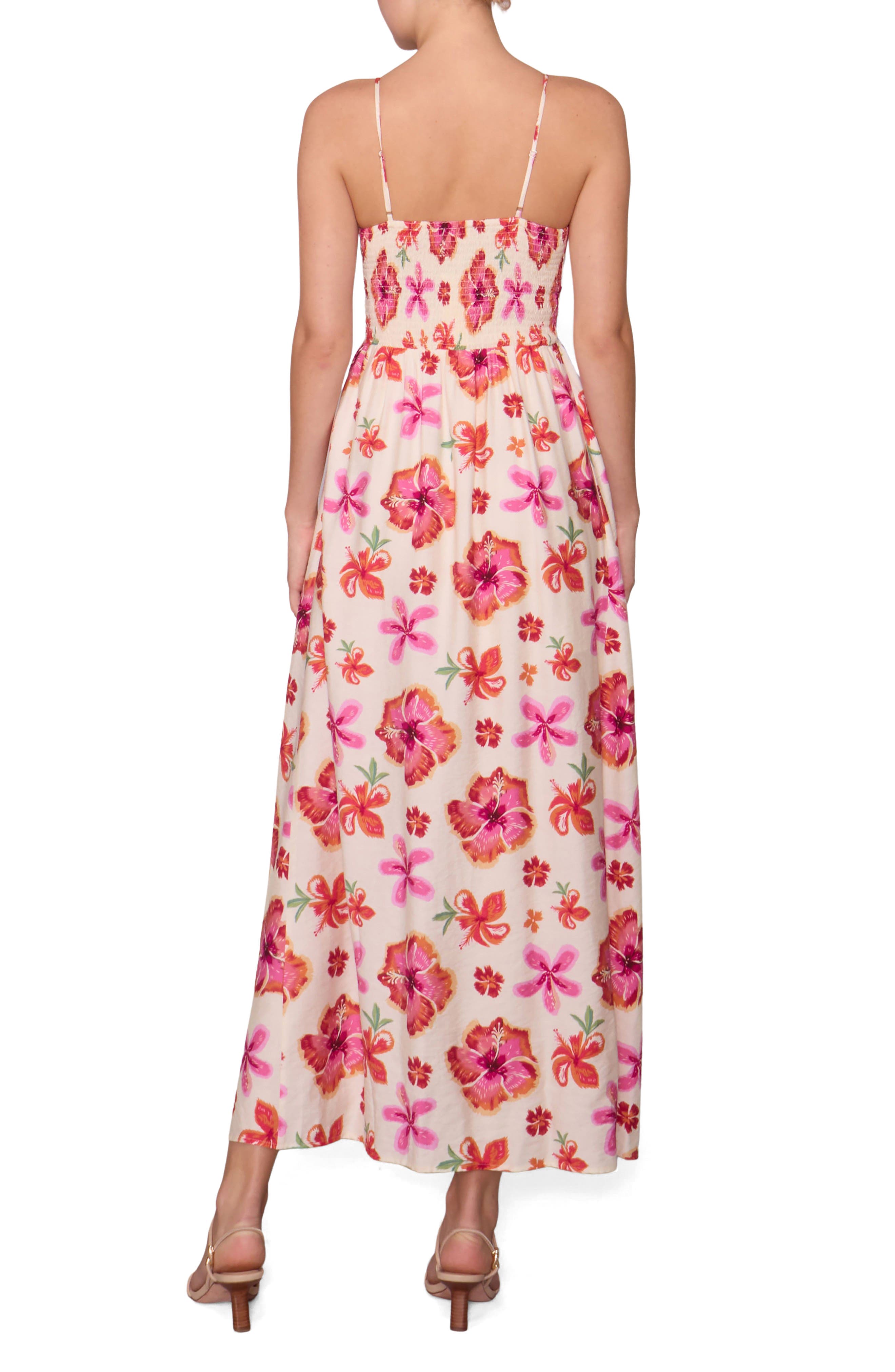 Floral Print Sleeveless Maxi Dress - image 2