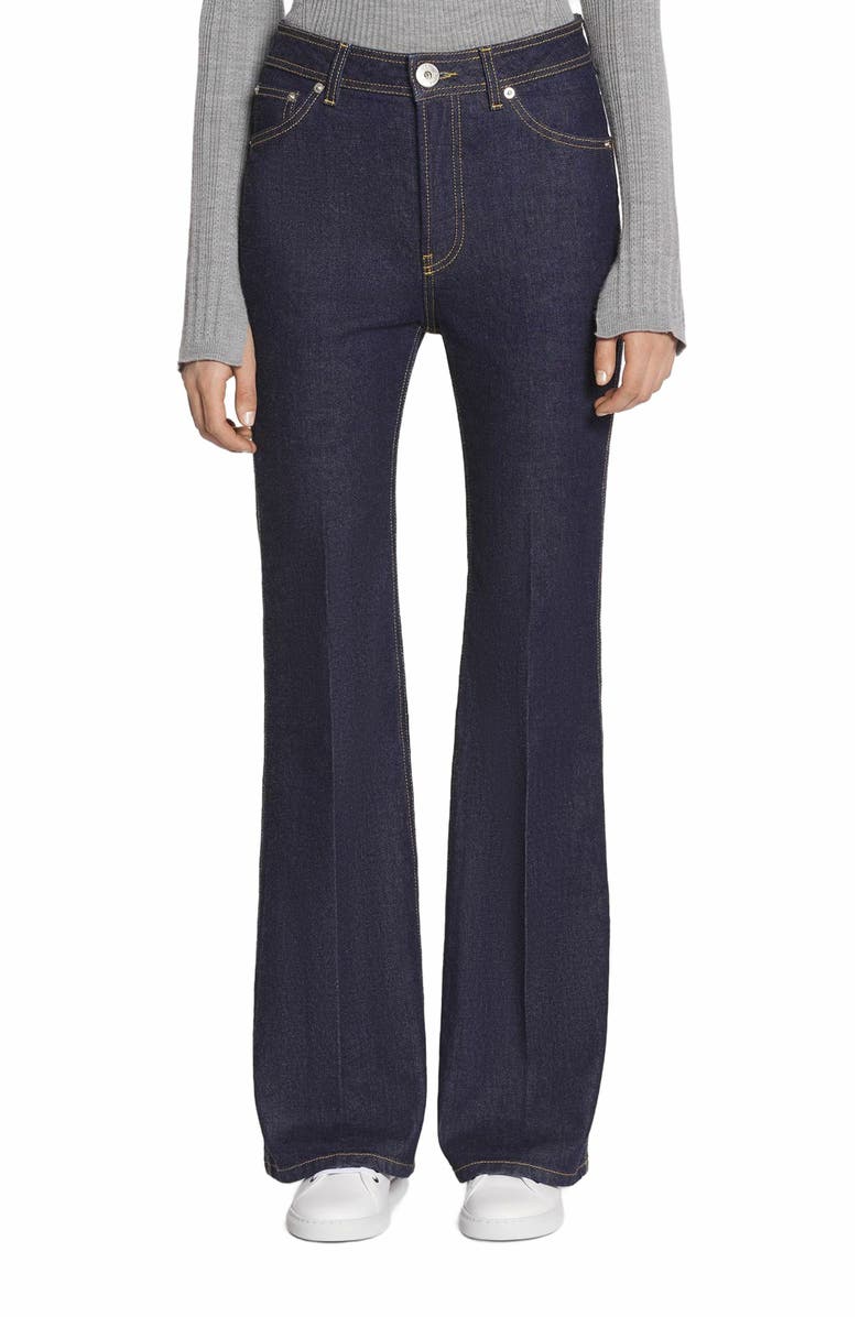 Lanvin FLARED DENIM PANTS, Alternate, color,