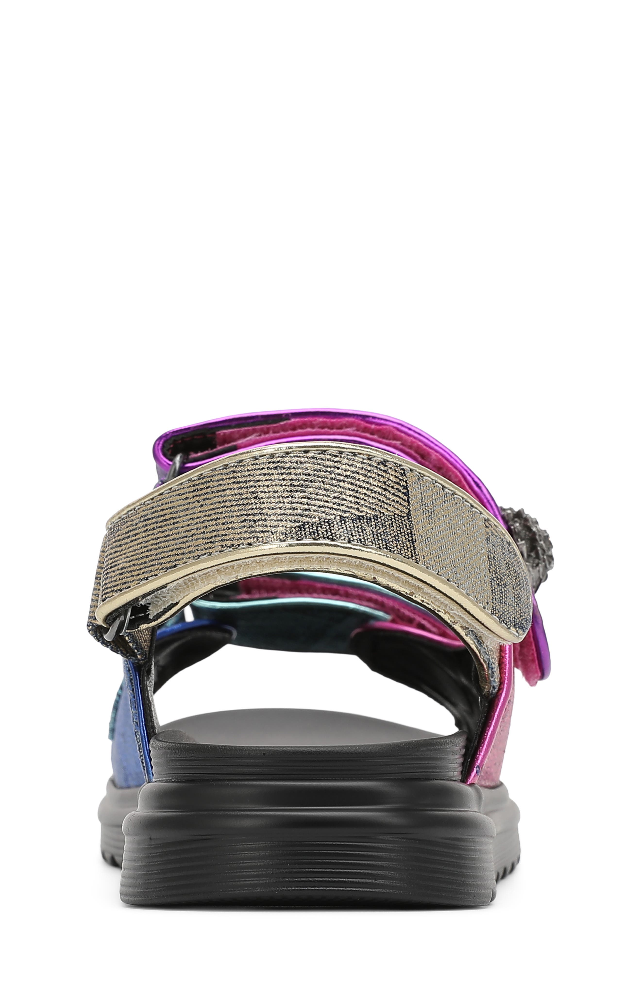 Kurt Geiger London Kids' Mini Orson Slingback Sandal, Alternate, color, Denim/ Multi