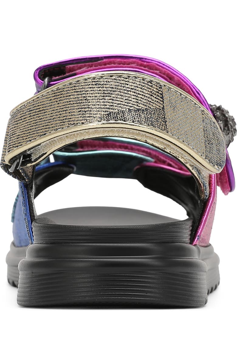 Kurt Geiger London Kids' Mini Orson Slingback Sandal, Alternate, color, Denim/ Multi