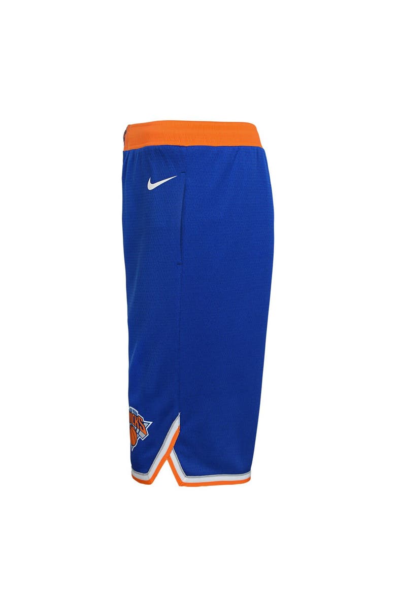 Nike Youth Nike Blue New York Knicks Icon Edition Mesh Performance Swingman Shorts, Alternate, color, 