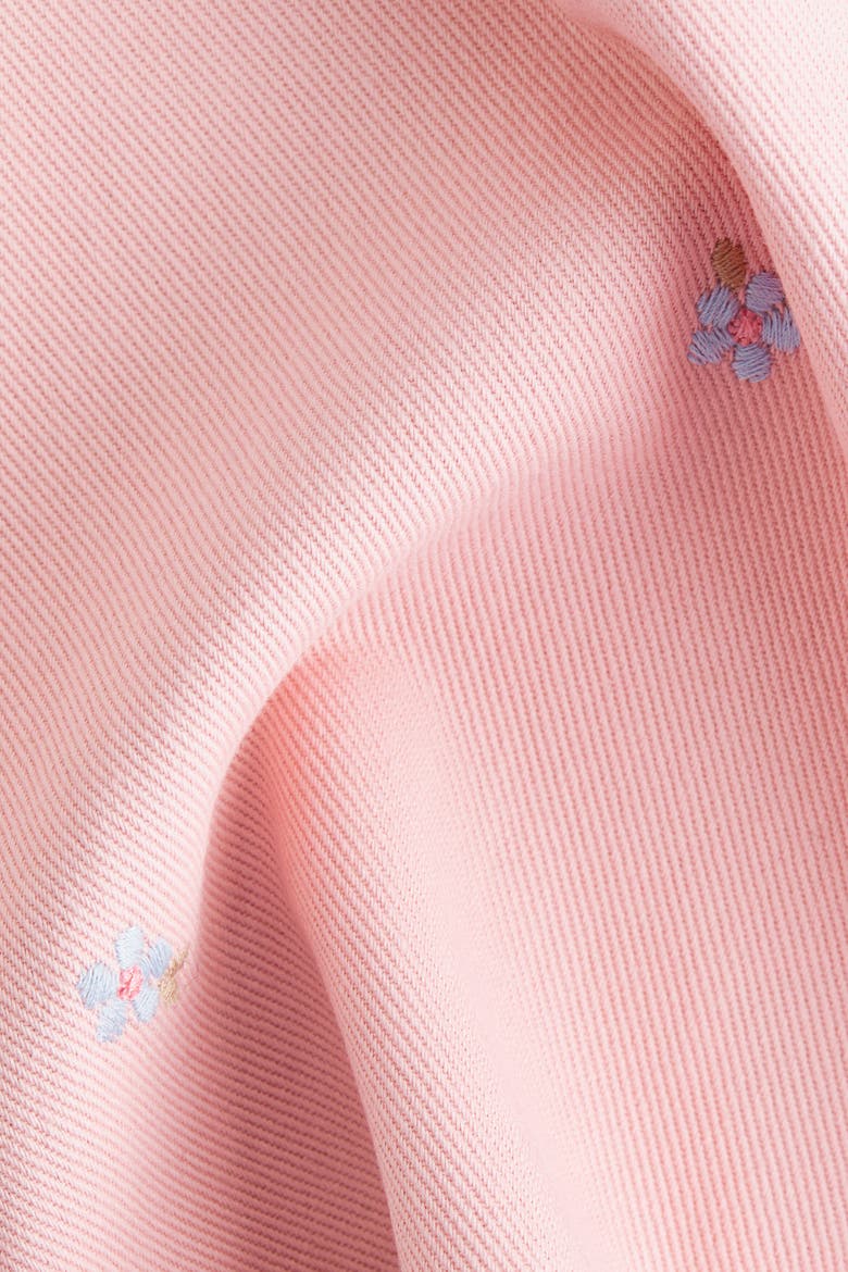 2-piece Dungaree Dress And Top Set, Alternate, color, Light pink/flowers