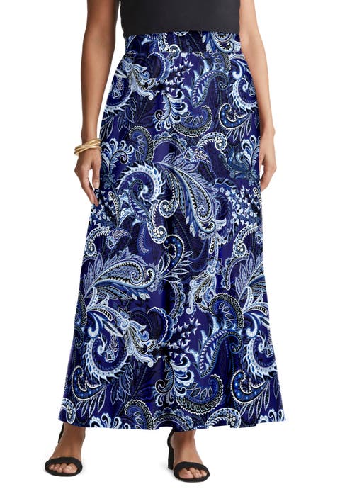 Everyday Stretch Knit Maxi Skirt (Plus Available)