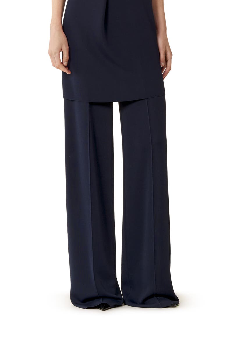 Viscose Wide-Leg Pants, Alternate, color, Navy Blue