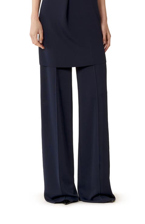 Viscose Wide-Leg Pants