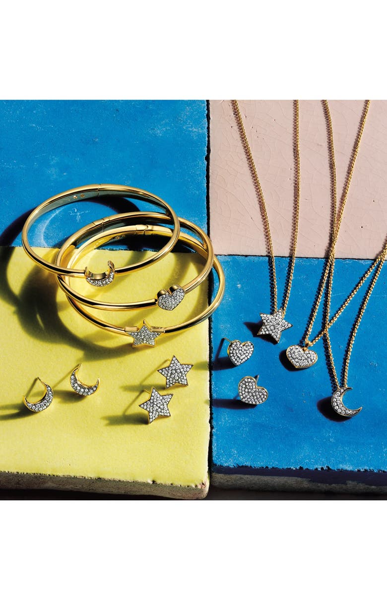 Nadri 'Charmers' Pavé Symbol Stud Earrings, Alternate, color,