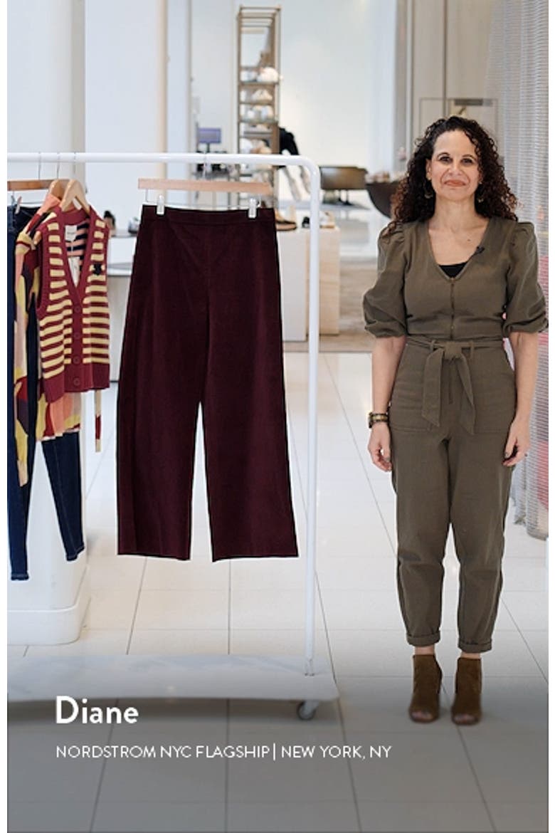 Velvet Crop Wide Leg Pants video