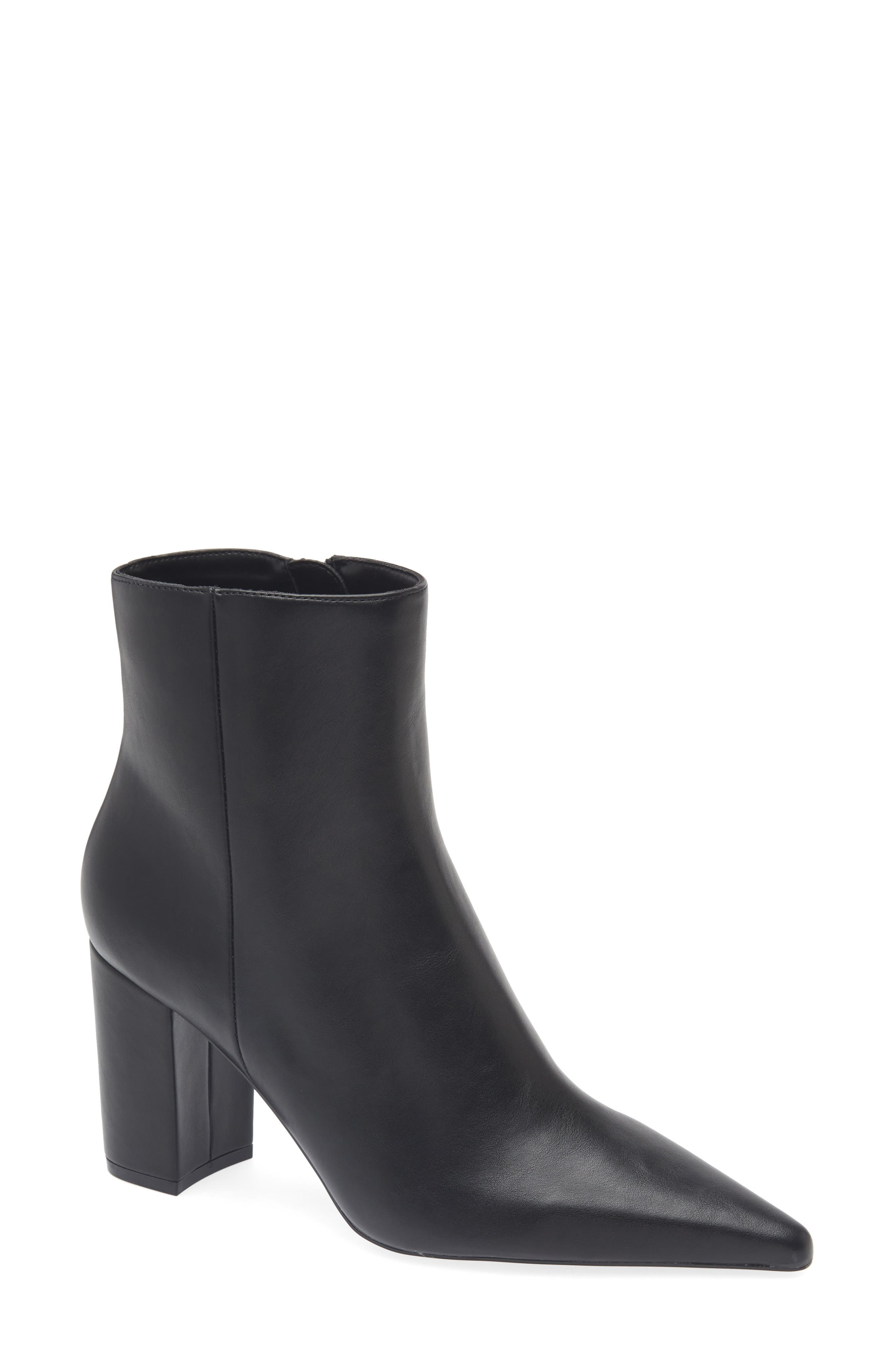 MANGO Cobo Block Heel Bootie, Main, color, Black
