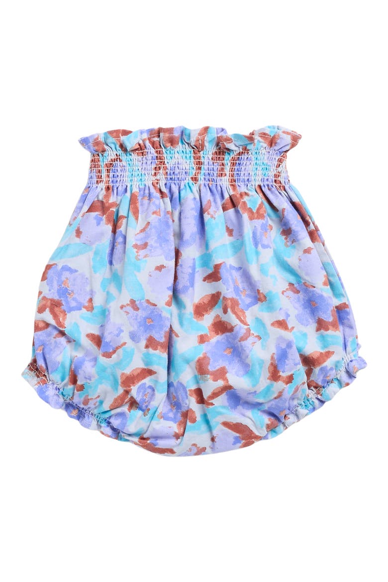 Watercolor Organic Cotton Bloomers, Alternate, color, OFF WHITE/ PURPLE/ BLUE