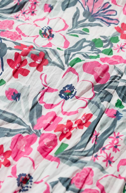 Seasalt Cornwall Larissa Floral Organic Cotton Button-up Shirt In Garden Flowers Tulip