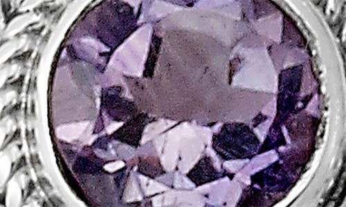 Samuel B. Round Stone Drop Earrings In Purple