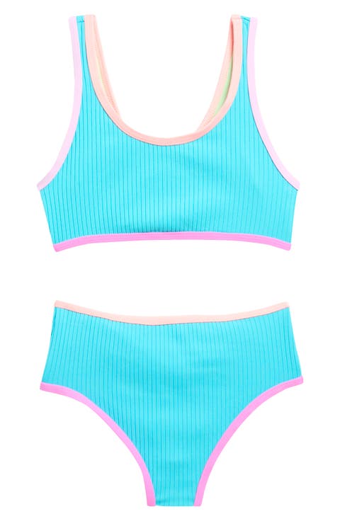 Kids' Two-Piece Bralette Swimsuit (Big Kid)