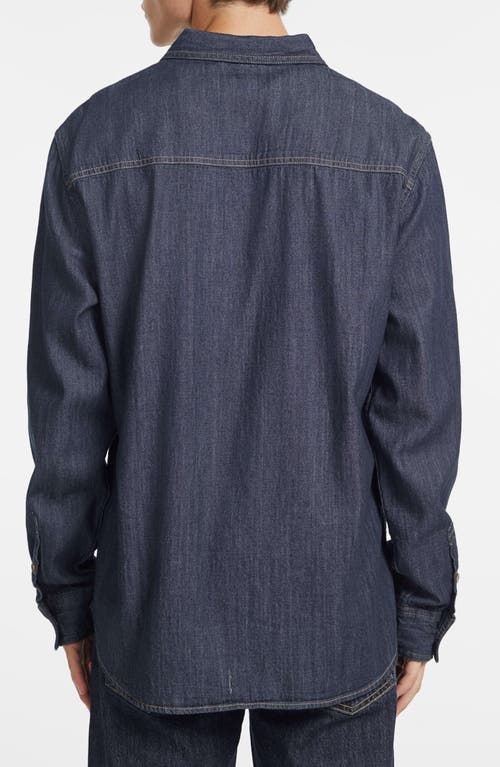 Guess Jeans Regular Fit Denim Button-up Shirt In Blue