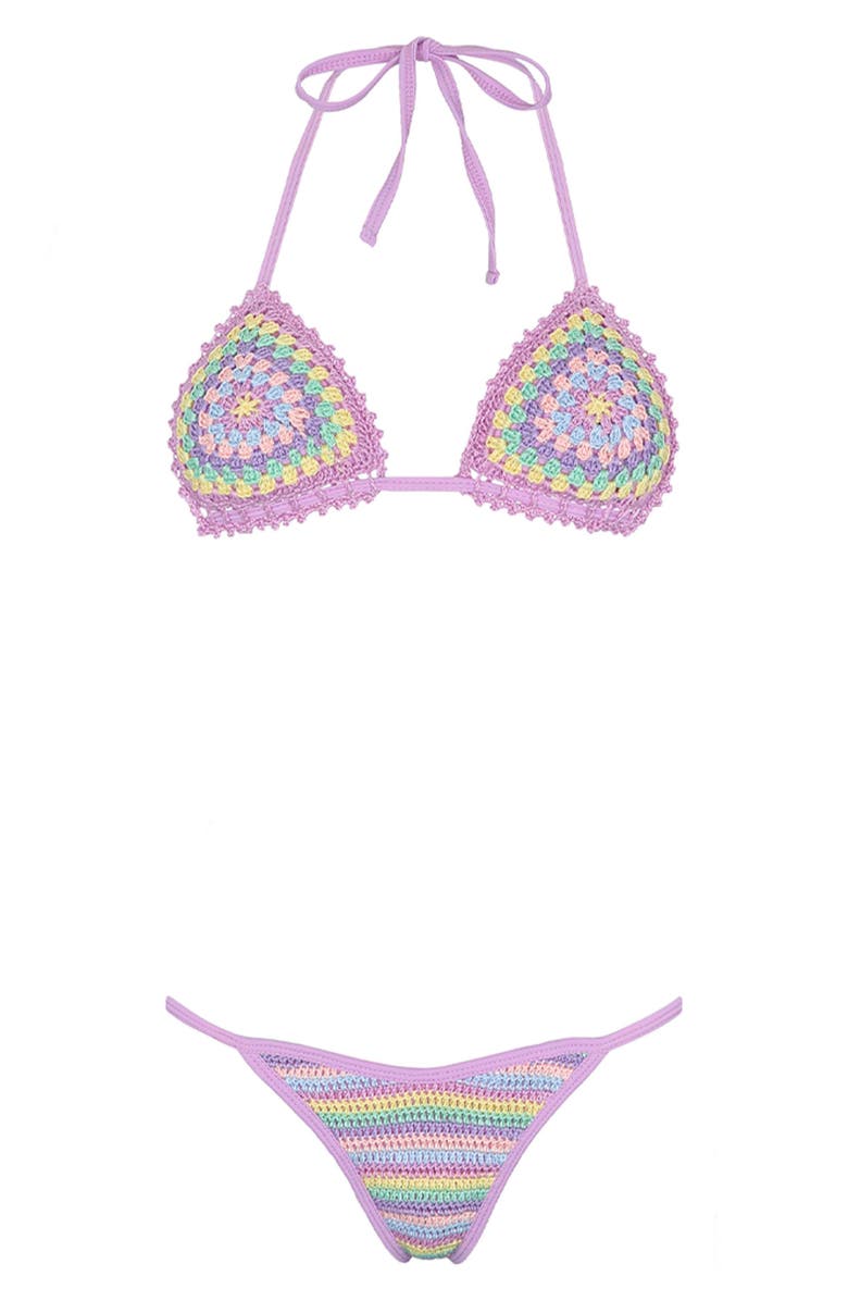 Capittana Cuba Crochet Bikini Top, Alternate, color, 