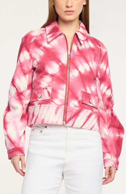 Harriet Tie Dye Stretch Cotton Jacket