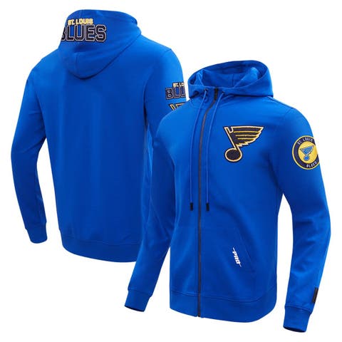 Men's Pro Standard Blue St. Louis Blues Classic Chenille Full-Zip Hoodie Jacket
