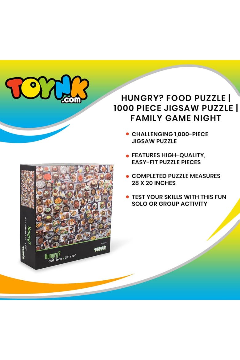 Hungry? Food Puzzle | 1000 Piece Jigsaw Puzzle | Family Game Night, Alternate, color, Multi-Color