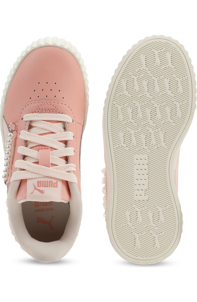 PUMA Kids' Carina 3.0 Nu Romantic Low Top Sneaker, Alternate, color, Rosy Outlook/ Jasmine Flower
