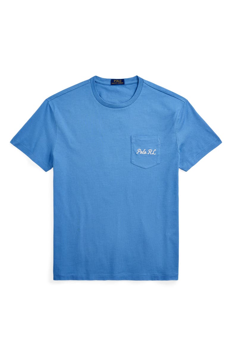 Polo Ralph Lauren Standard Fit Jersey Pocket T-Shirt, Alternate, color, Hatteras Blue Bear