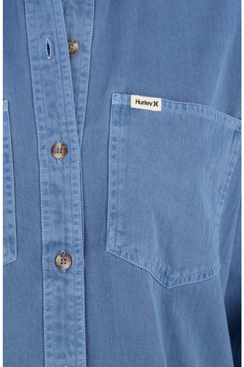 Wavy Days Cotton Overshirt, Alternate, color, DUTCH BLUE