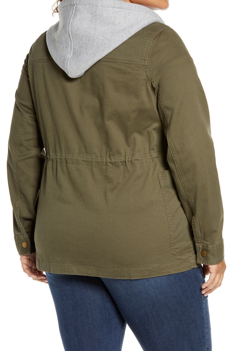Hooded Utility Jacket, Alternate, color, OLIVE SARMA