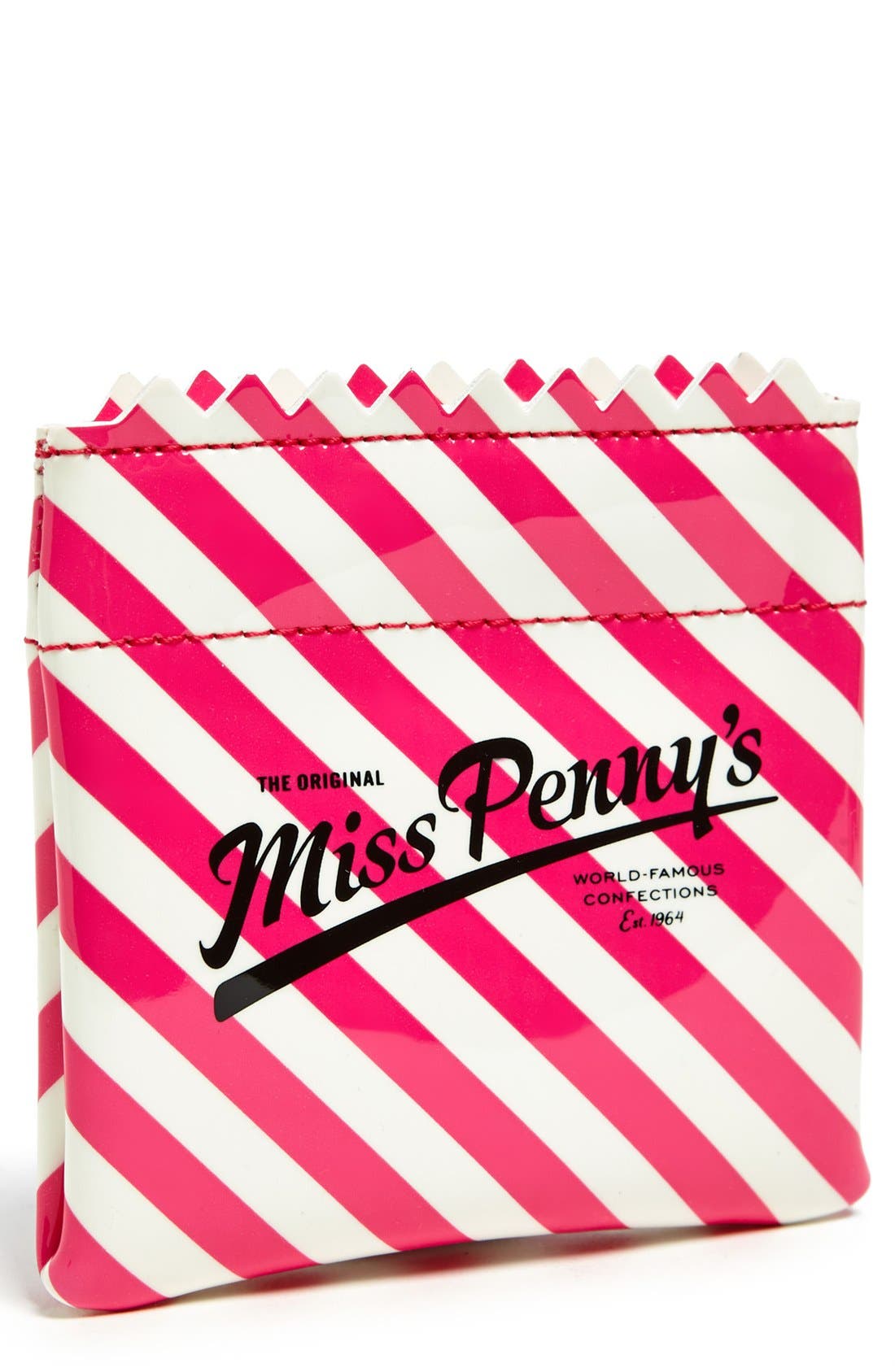 'the original miss penny's' coin purse, Main, color, CREAM/ VIVID SNAPDRAGON