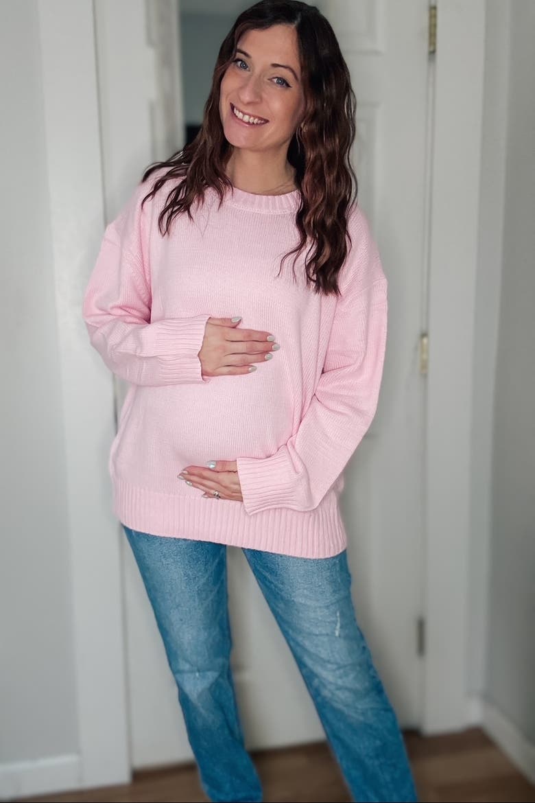 Soft Knit Basic Sweater, Alternate, color, Light Pink