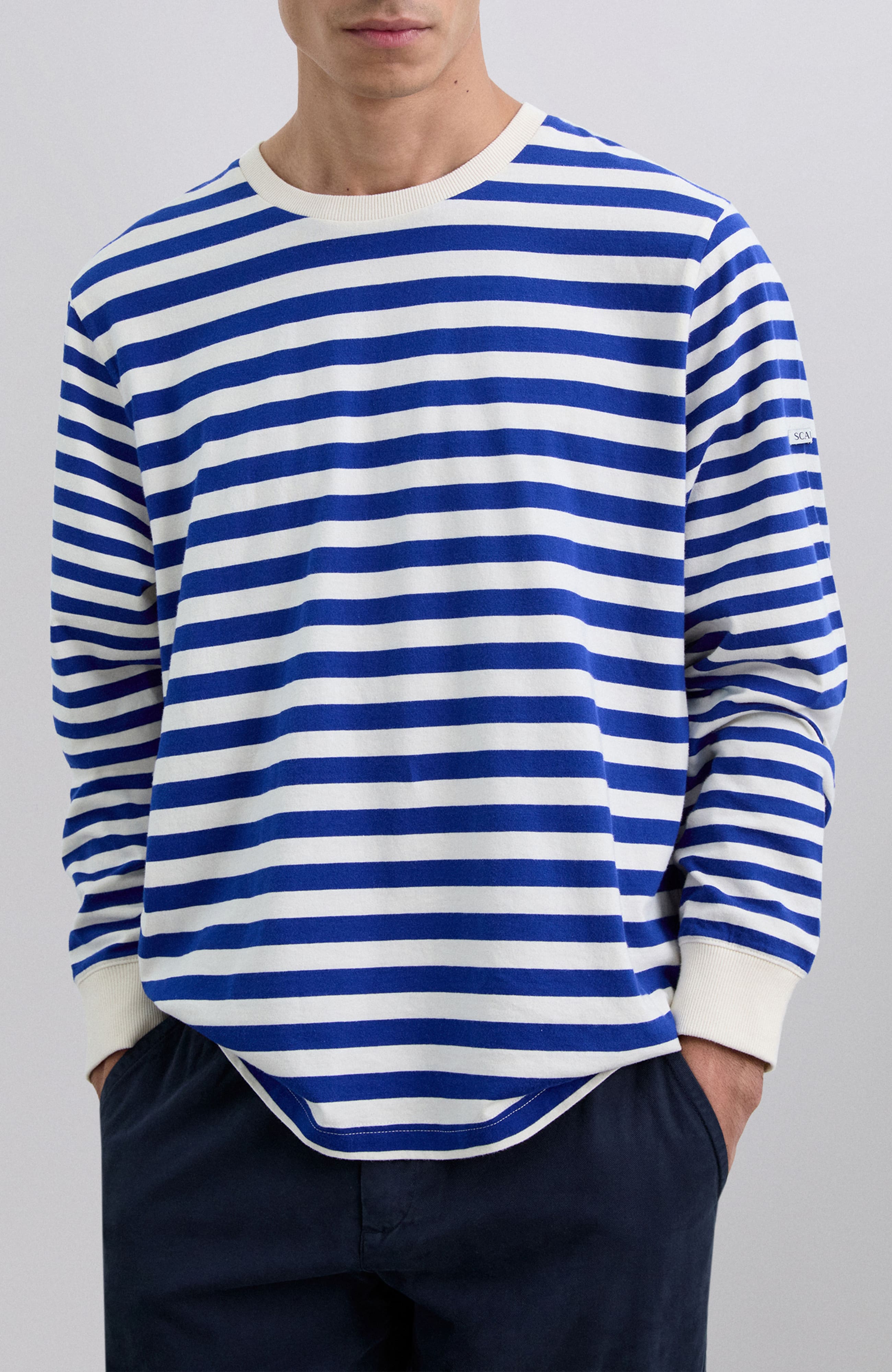 Mixedstriped Ls Tee - image 3