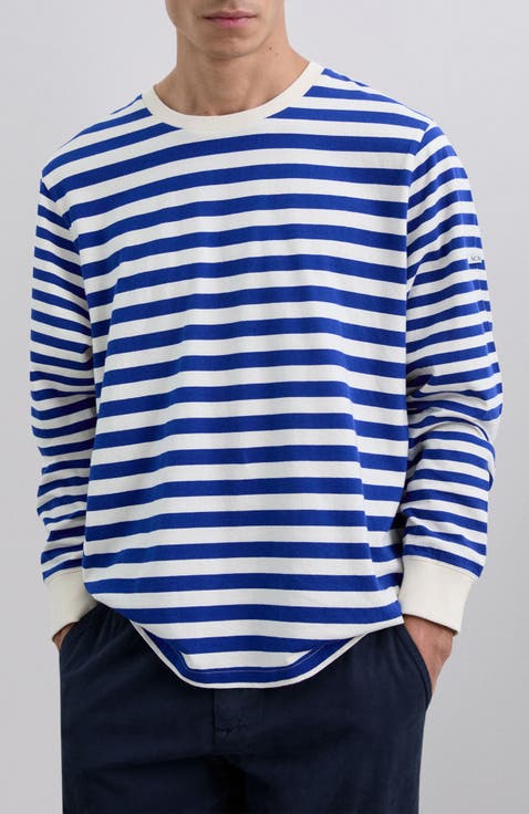 Mixedstriped Ls Tee