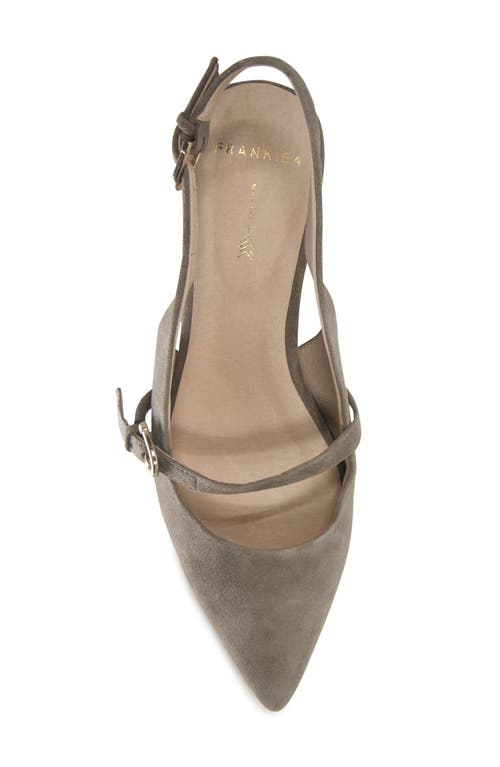 Frankie4 Coco Slingback Pointed Toe Kitten Heel Pump In Brown