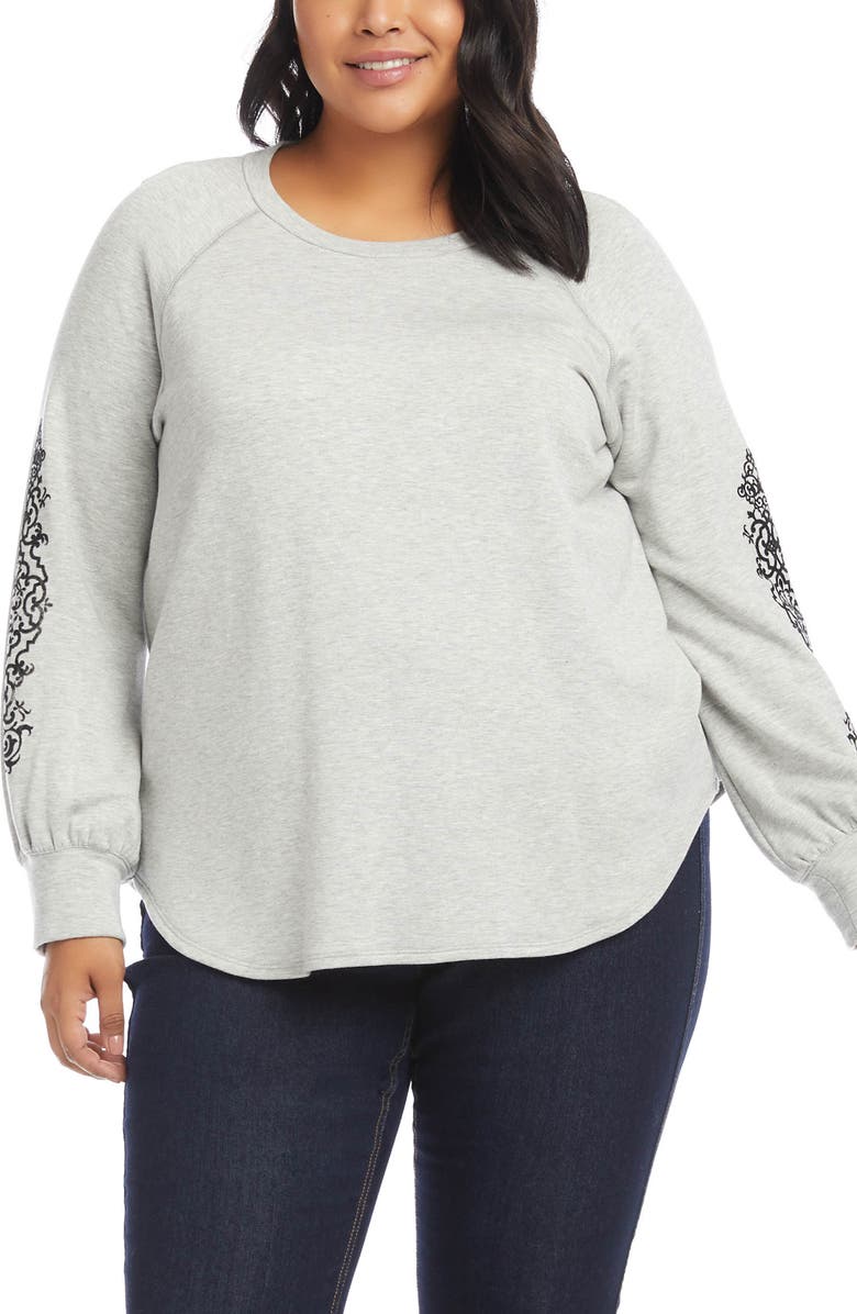 Karen Kane Medallion Sleeve Top, Main, color,