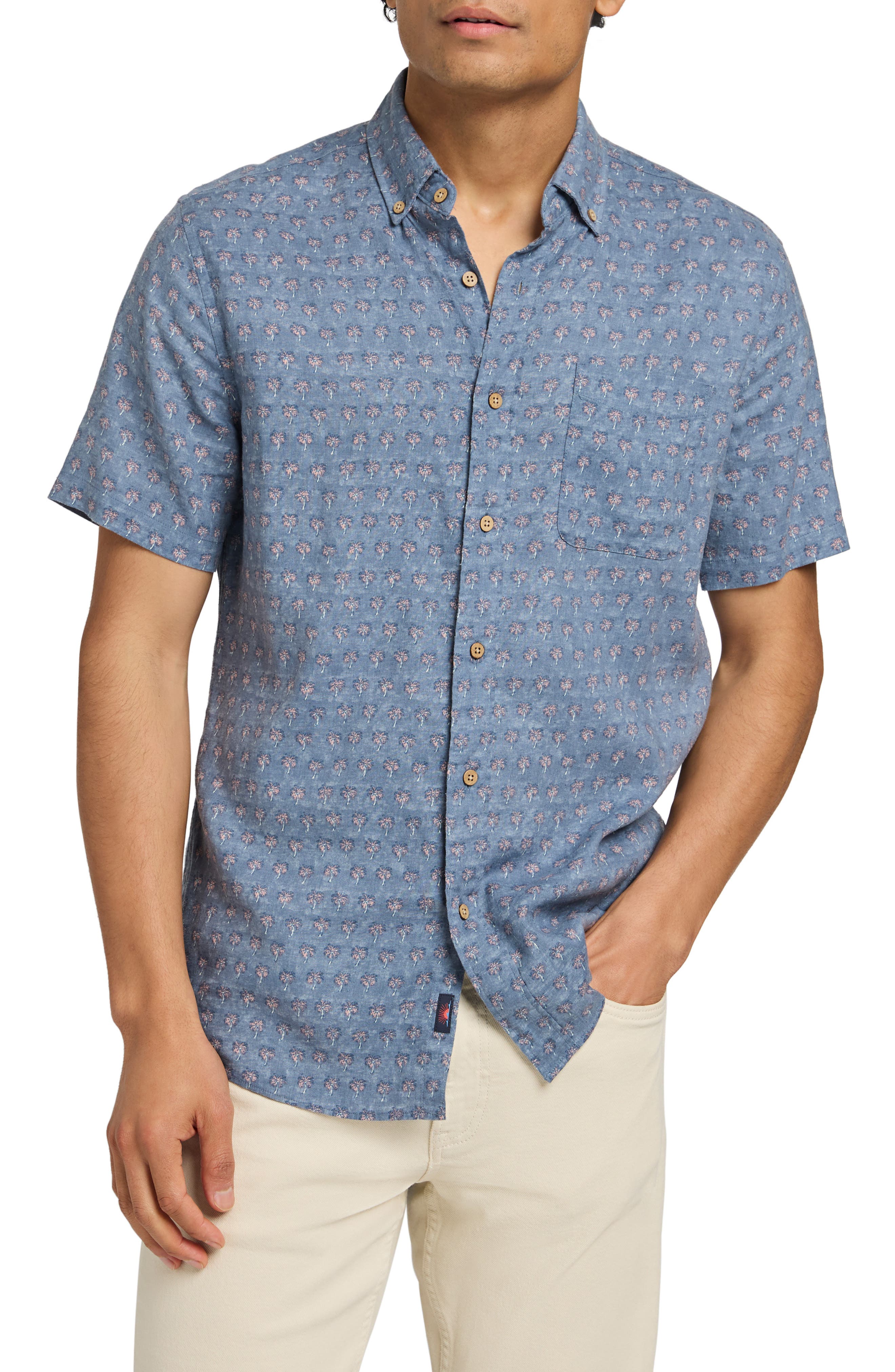 Faherty Breeze Short Sleeve Button-Down Shirt