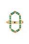  Gold/Emerald Cz