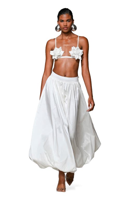 Patbo Taffeta Patricia Balloon Pants In Off White