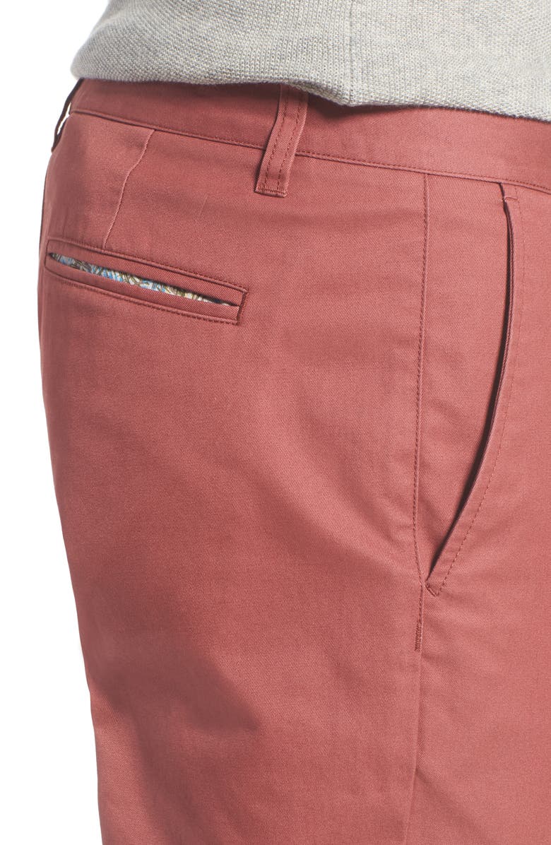 Bonobos Straight Fit Washed Chinos, Alternate, color, Fire Roasted