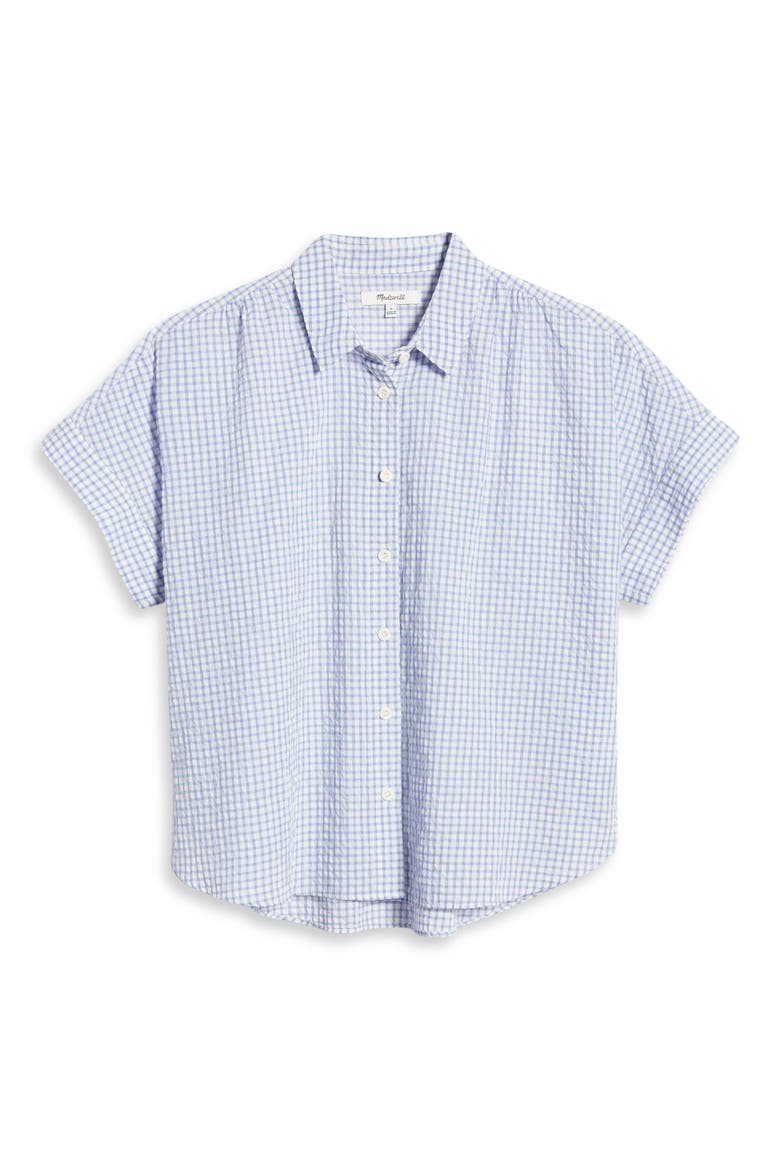 Women's Hilltop Gingham Check Seersucker Shirt, Alternate, color, SUMMER PERI