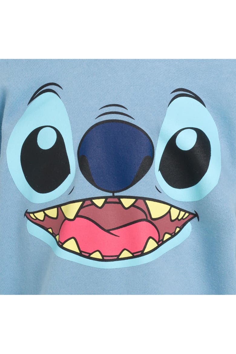 Lilo & Stitch Fleece Hoodie, Alternate, color, Stitch Light Blue