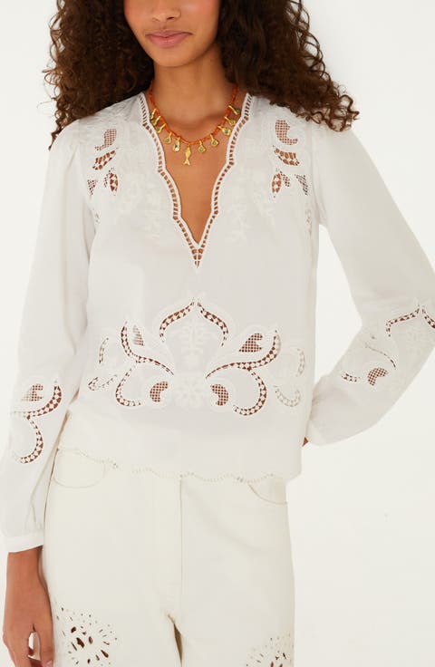 Richelieu Floral Embroidered Top